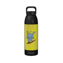 Perrito azul lindo botella de agua reutilizable