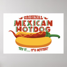 Perrito caliente mexicano poster