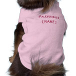 Perrito de la princesa camiseta de mascota