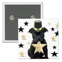 Perrito de Stafforfshire bull terrier Pins