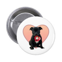 Perrito de Stafforshire bull terrier Pin