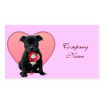 Perrito de Stafforshire bull terrier Tarjeta Personal