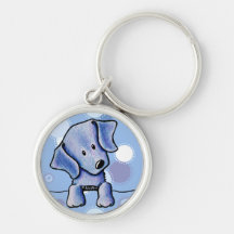 Perrito de Weimaraner Llavero Personalizado