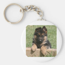 Perrito del pastor alemán llavero personalizado