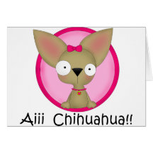Perrito del perro de la chihuahua felicitacion 