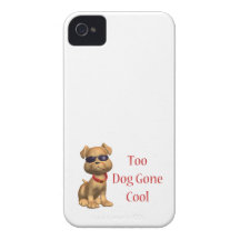 Perrito fresco ido perro iPhone 4 protector