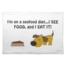 Perrito Humor-Lindo del perrito Manteles Individuales