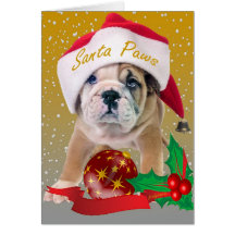 Perrito inglés del dogo en tarjetas del gorra de S