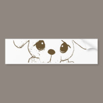 Perrito por favor pegatinas de parachoque