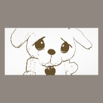 Perrito por favor tarjetas fotograficas