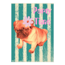 perrito retro verde lindo del barro amasado de las comunicados personalizados