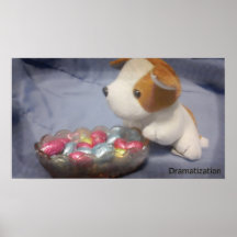 Perrito y chocolate posters