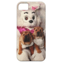 Perritos de la cesta de Pascua iPhone 5 Case-Mate Cárcasas