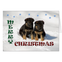 Perritos de las Felices Navidad Tarjetas