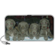 Perritos de Weimaraner del navidad Altavoces