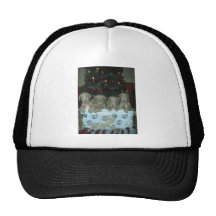 Perritos de Weimaraner del navidad Gorro