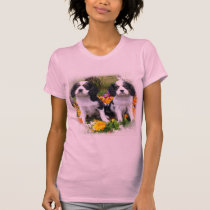 Perritos del perro de aguas de rey Charles camisetas