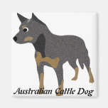 Perro australiano del ganado del dibujo animado imán