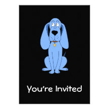 Perro azul. Perro Anuncio Personalizado