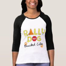 Perro barbudo de la reunión del collie camisetas