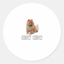 Perro chino de perro chino pegatinas redondas