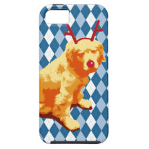 Perro con la nariz roja iPhone 5 Case-Mate cárcasa