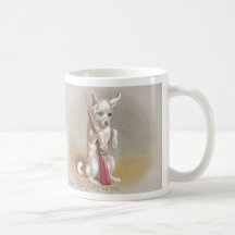 Perro con navidad del Victorian del rifle Tazas