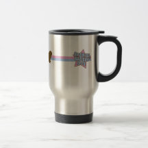 Perro de agua español de la estrella retra taza de café