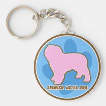 Perro de agua español de moda llavero
