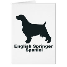 Perro de aguas de saltador inglés felicitacion 