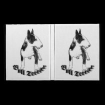 Perro de bull terrier fundas caseable
