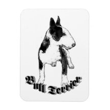 Perro de bull terrier iman 