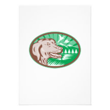 Perro de caza del labrador retriever retro comunicado