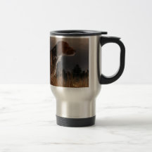 Perro de caza viejo taza