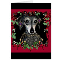 Perro de Dachshound Weiner Felicitaciones
