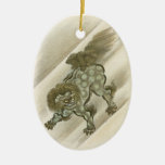 Perro de Foo del guarda del Oriente Ornamento Para Reyes Magos