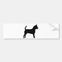 Perro de la chihuahua pegatina de parachoque
