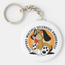 Perro de la esclerosis múltiple llavero