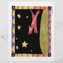 Perro de la estrella tarjeta publicitaria