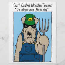 Perro de la granja de SCWT Tarjetas Informativas