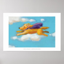 Perro de la maravilla - perro perdiguero del perro poster