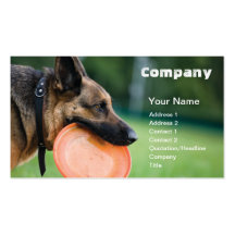 perro de la plantilla de la tarjeta de visita con 