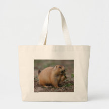 Perro de las praderas bolsas lienzo
