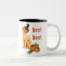 Perro de perrito de Halloween Tazas
