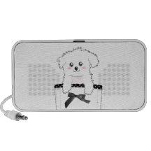 Perro de perrito lindo del bolsillo notebook altavoces