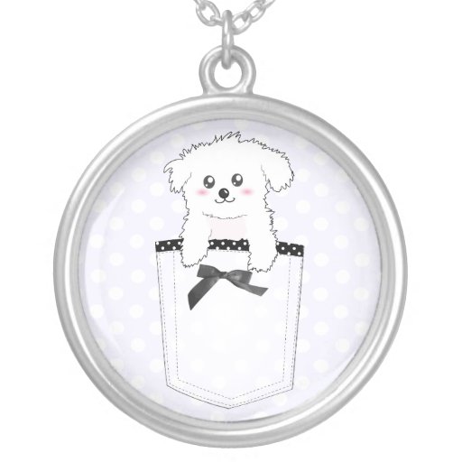 Perro de perrito lindo del bolsillo collar de Zazzle.es