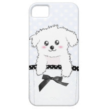 Perro de perrito lindo del bolsillo iPhone 5 Case-Mate coberturas
