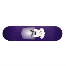 Perro de perrito lindo del bolsillo monopatines personalizados