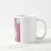 Perro de perrito lindo pintado taza de café