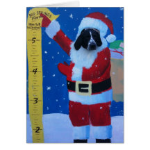 Perro de Santa - tarjeta del día de fiesta